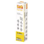 Stavebnice LaQ - dílky 100 ks barva ŠEDÁ