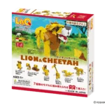 Kreativní stavebnice LaQ svět zvířat - LEV & GEPARD (7 v 1)